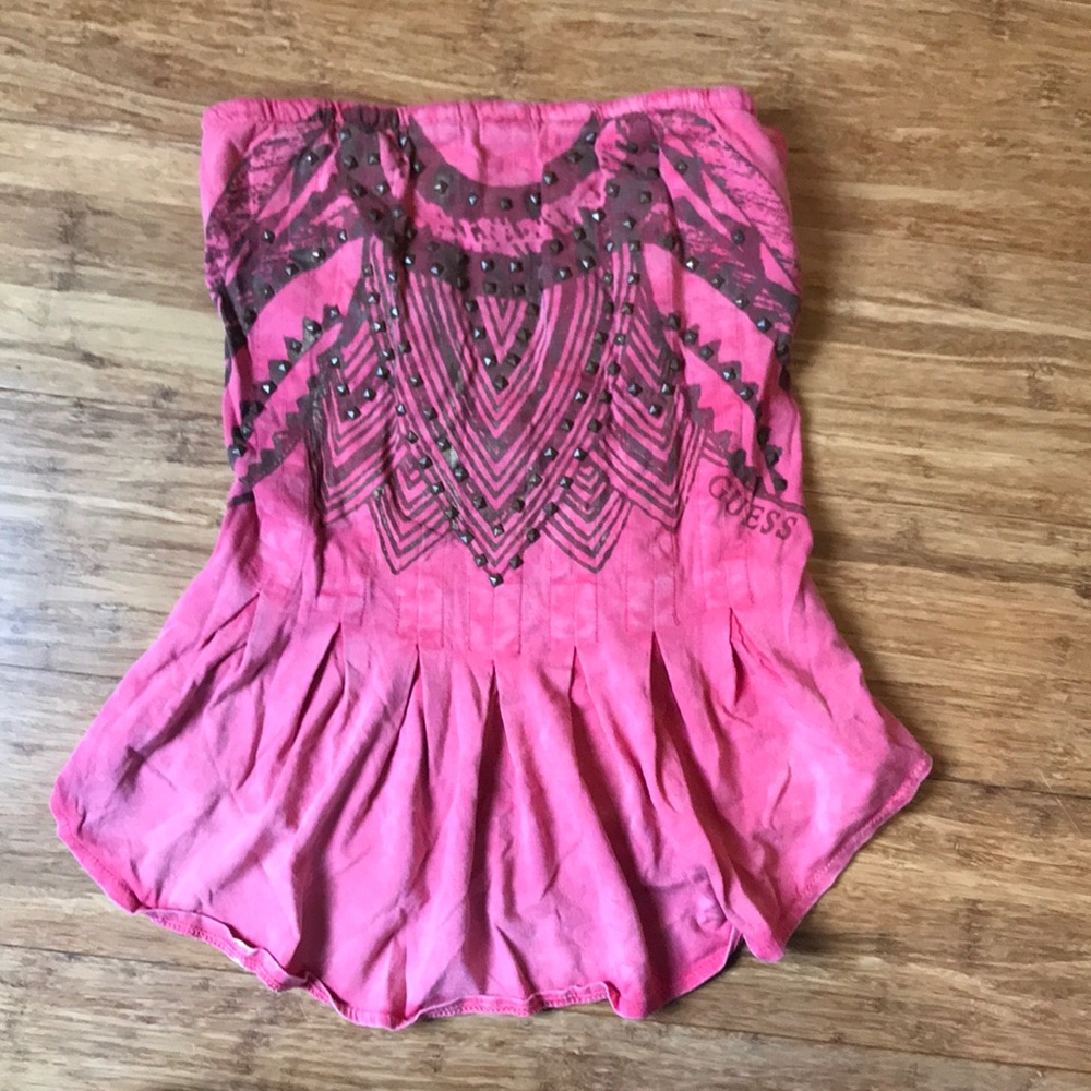 Guess studded tube top